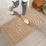 Front Door Mat, Absorbent Resist Dirt Welcome Door Mat Indoor Outdoor