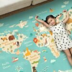 Washable Kids Playroom Rug – 5x7 Play Rug for Preschool Toddlers, Baby Girls - Image 3