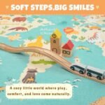 Washable Kids Playroom Rug – 5x7 Play Rug for Preschool Toddlers, Baby Girls - Image 4