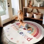 Topotdor Boho Rainbow Round Rug - Image 7