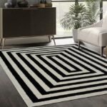Modern Geometric Stripe Carpet for Living Room - Image 7