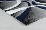 Area Rug 5x7 Navy Door Mat Modern Swirls Carpet Bedroom Living Room - Image 7