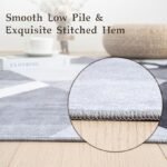 Washable Modern Area Rug - Geometric Style 5x7 Rugs for Living Room - Image 6